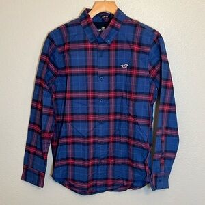 NWOT Hollister Plaid Casual Button Down Long Sleeve Shirt